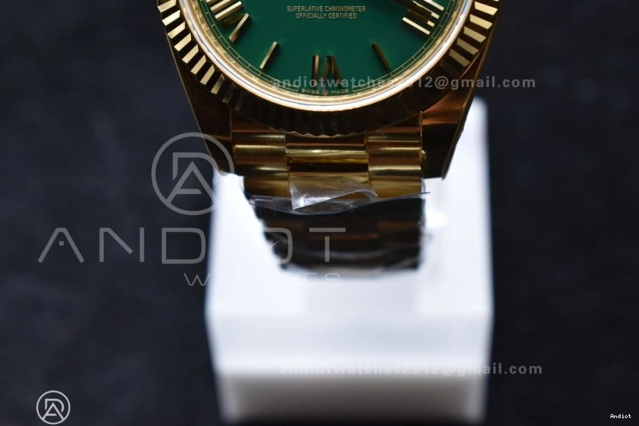 Edition Best Date 40 Weight) VR3255 President (Gain 228238 on 1:1 Green Day ARF Dial YG Roman Bracelet 1201